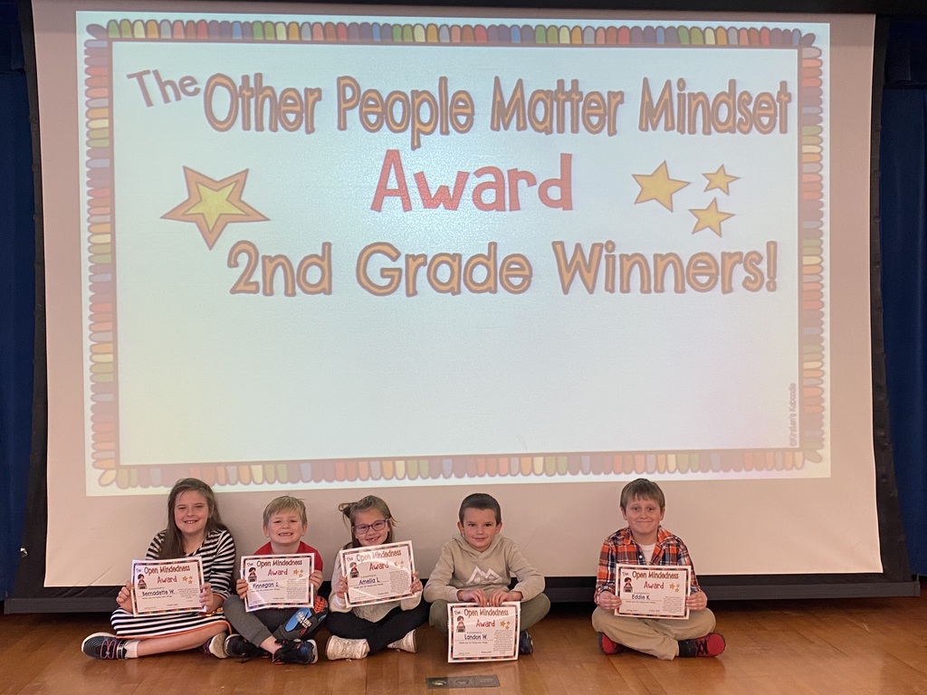 2nd grade Choose Kindness Winners