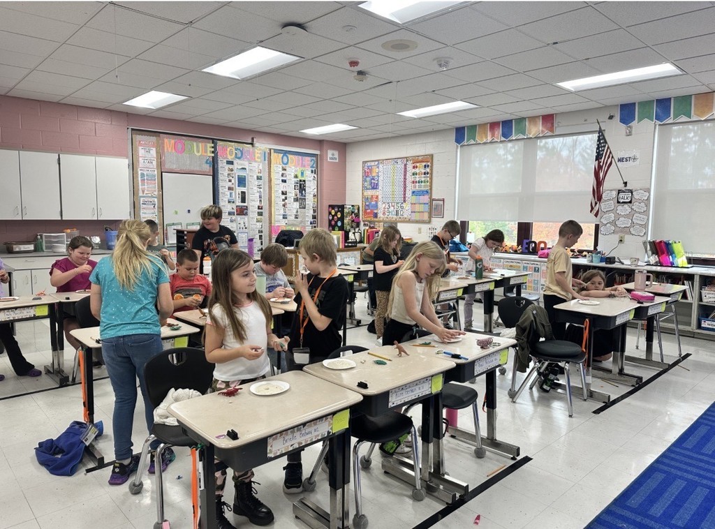 Fossil making with Ms. Stream