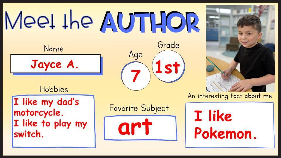 Author of the Week  Jayce A