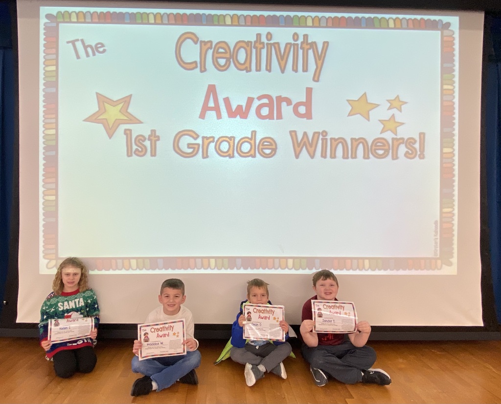 Grade 1 Creativity Award Winners