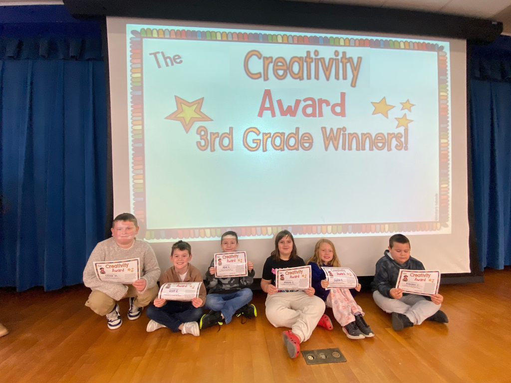 Grade 3 Creativity Award Winners