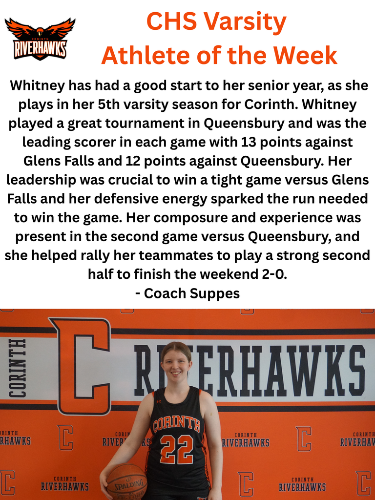 Whitney Cameron - Girls BB Athlete of the Week