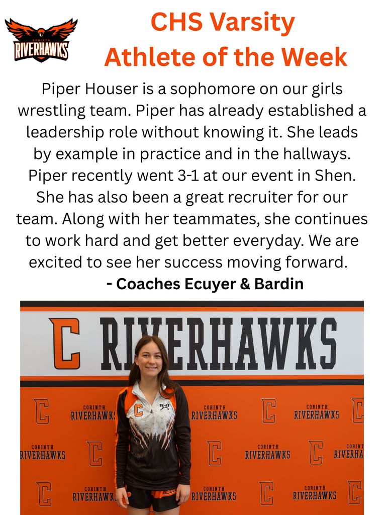 Piper Houser Girls Wrestling Athlete of the Week