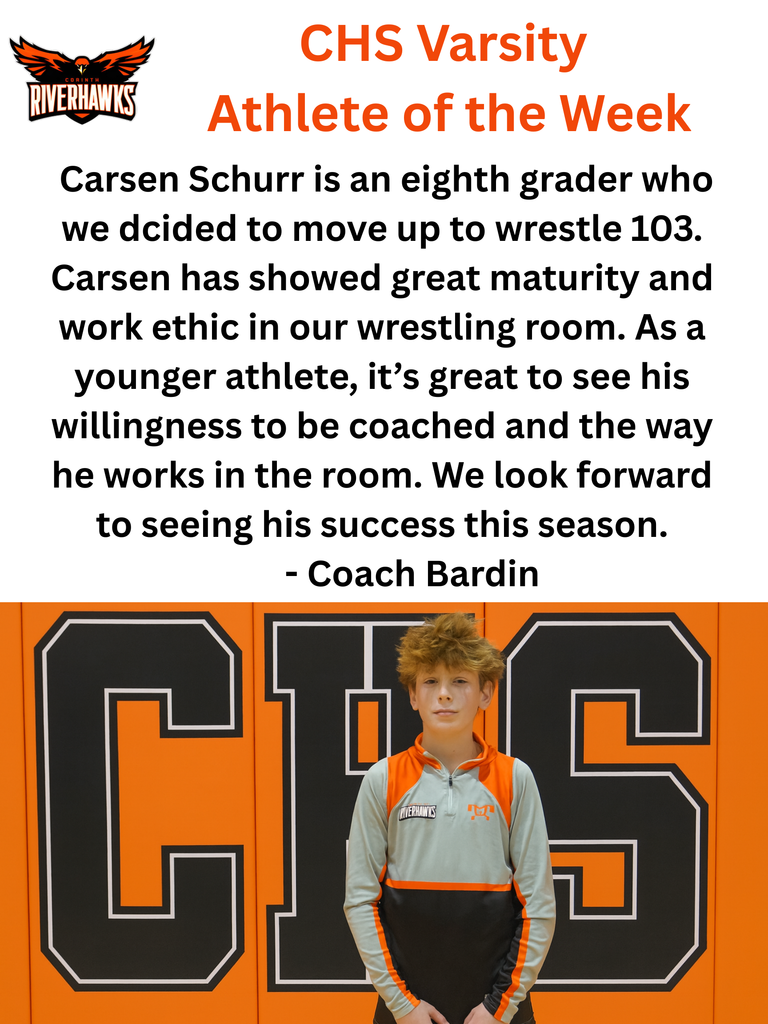 Carsen Schurr - Wrestling Athlete of the Week