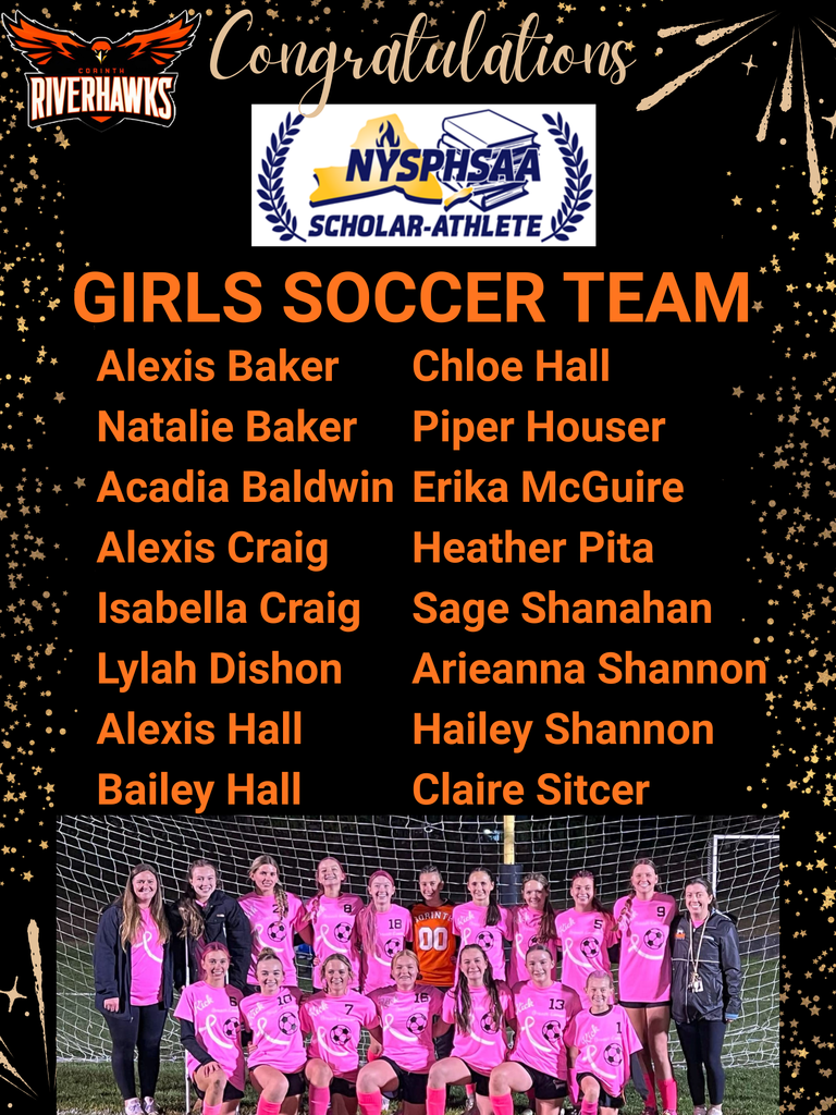 SCHOLAR ATHLETE GIRLS SOCCER TEAM