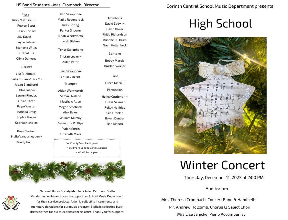 HS Band program 1