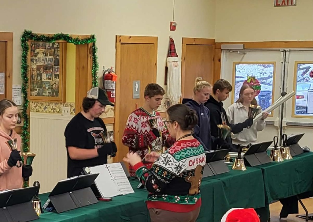 CHS Handbell Ensemble visits the Senior Center 1