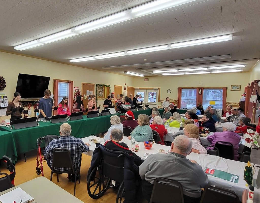 CHS Handbell Ensemble visits the Senior Center 5