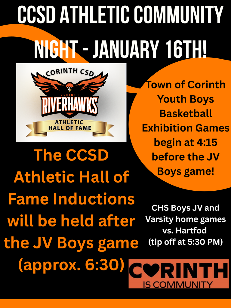 Corinth Athletic Community Night January 16th