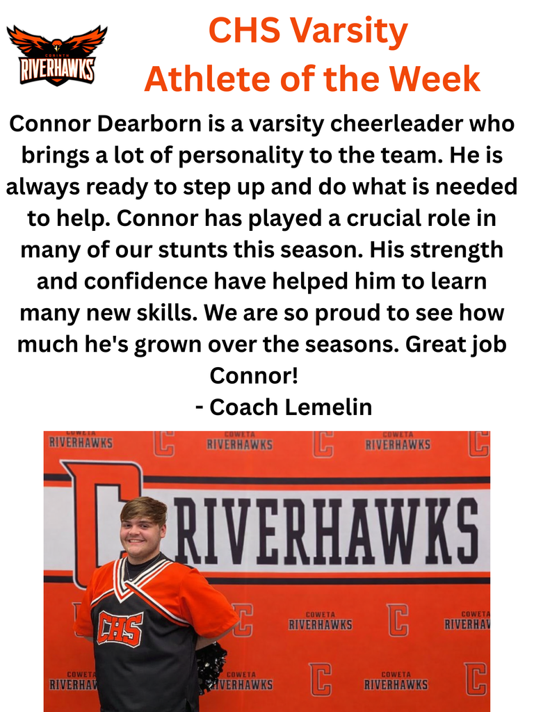 Connor Dearborn Cheer Athlete of the Week