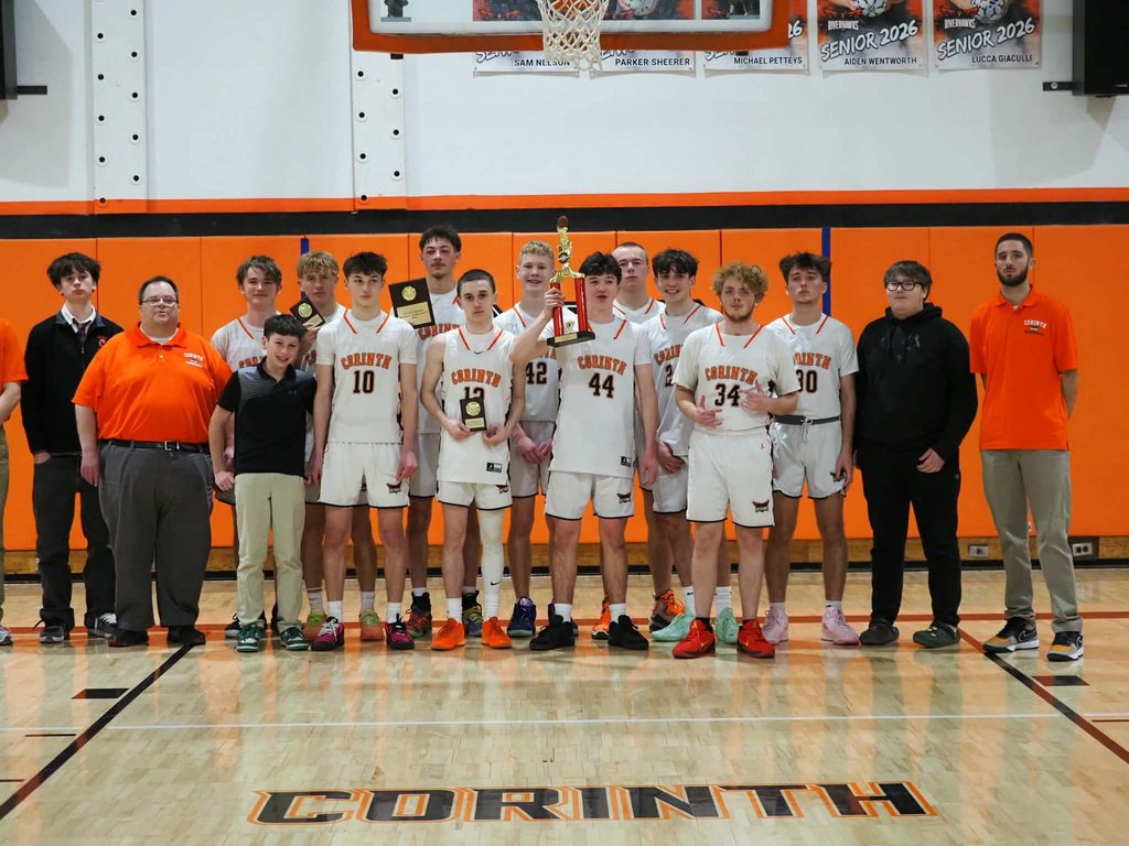 Boys V BB with the trophy