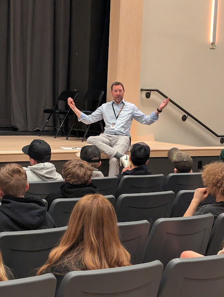 Mr. Schenone at the Alumni Panel