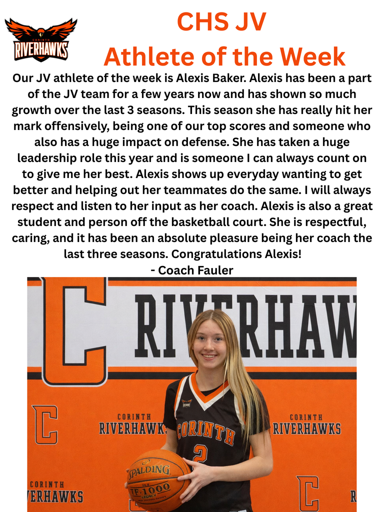 Alexis Baker JV Athlete of the Week