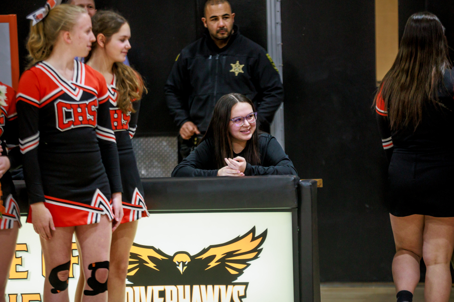 Senior Scorekeeper Riley Mattison