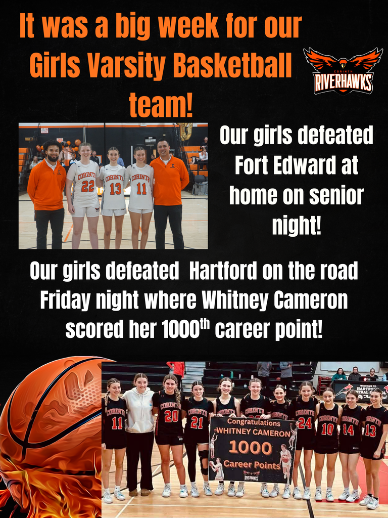 Girls Varsity Basketball with 2 wins this week