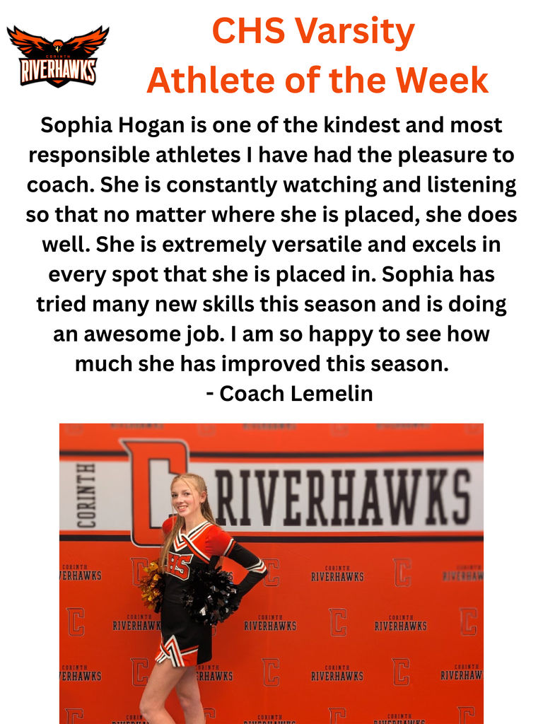Sophia Hogan Varsity Cheer Athlete of the Week