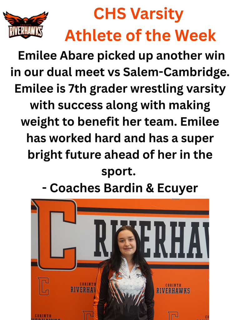 Emilee Abare Varsity Girls Wrestling Athlete of the Week