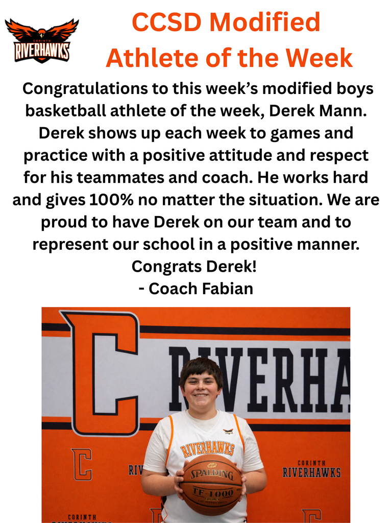 Modified Basketball Athlete of the Week Derek Mann