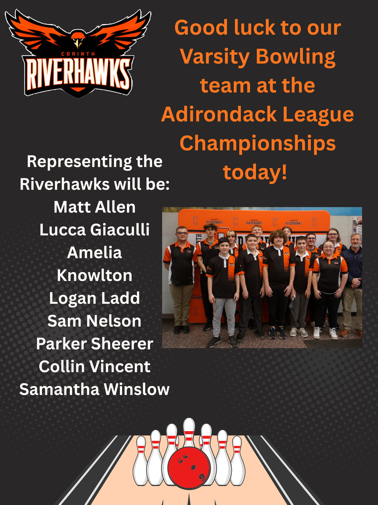 GOOD LUCK to our Varsity Bowling Team
