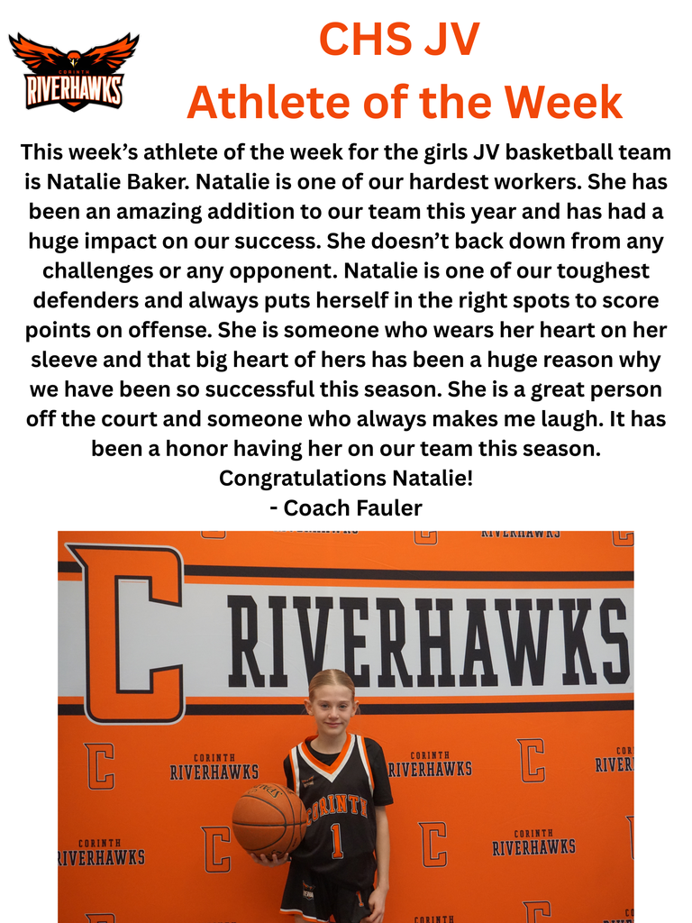 Natalie Baker JV Athlete of the Week