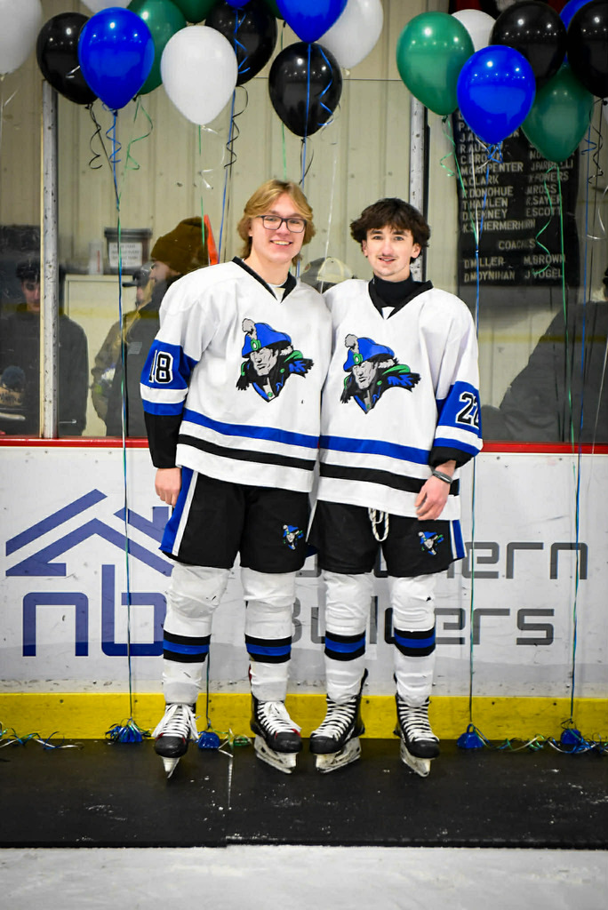 CHS Adirondack Rivermen AIden Wentworth and Dylan Halliday