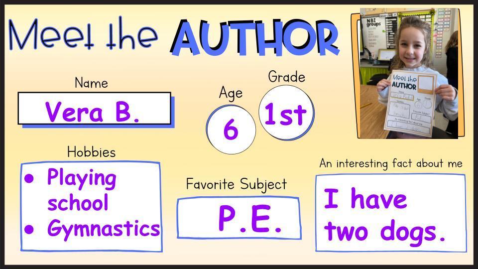 Author of the Week Vera B