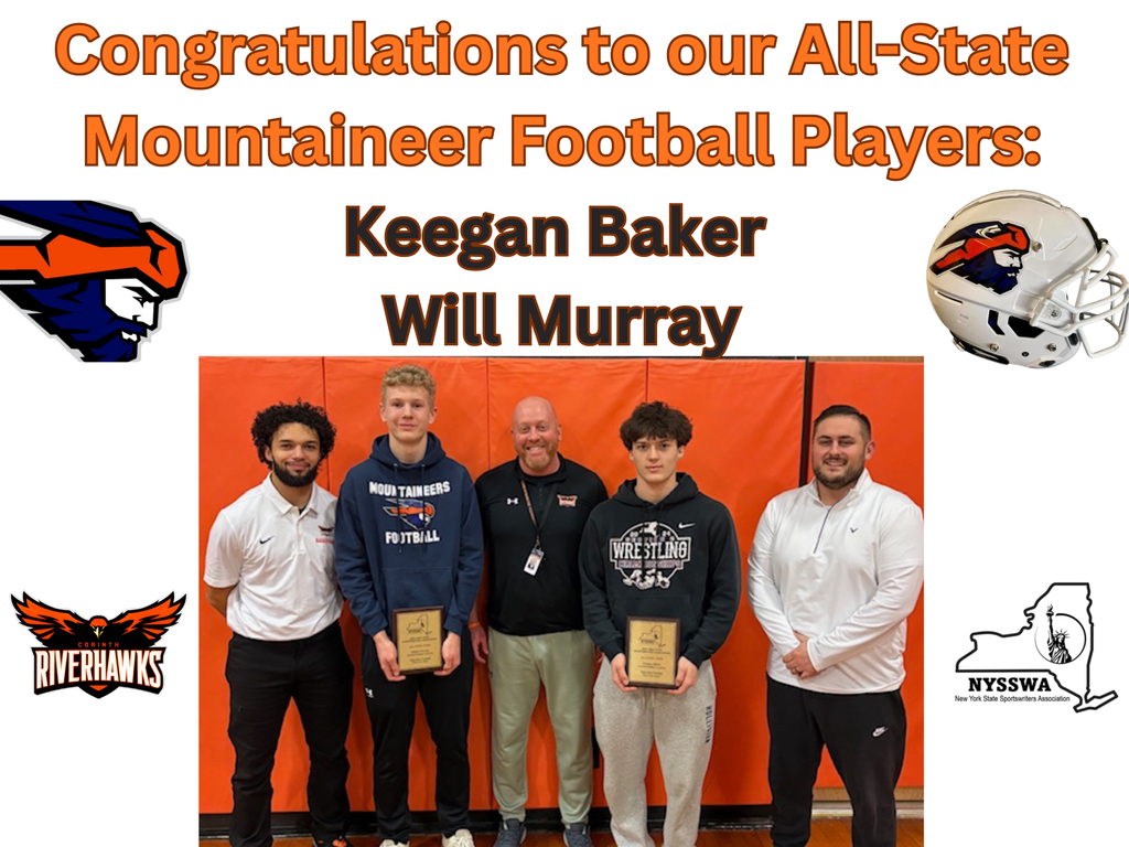 Mountaineer All-State Football Players Keegan Baker and Will Murray