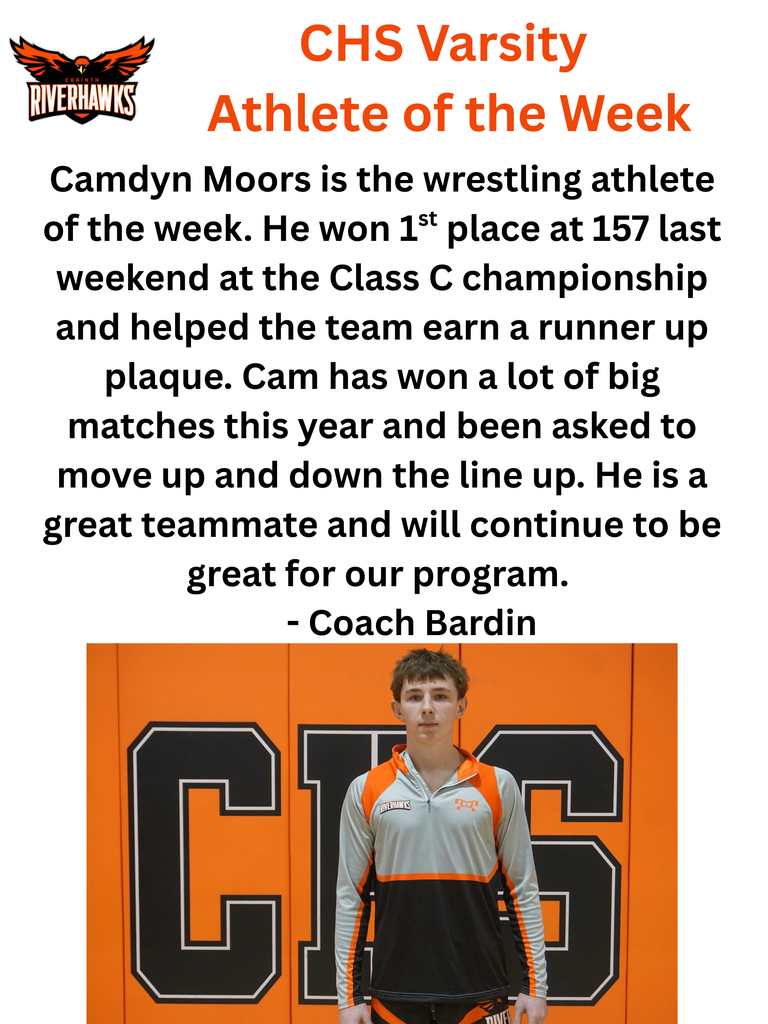 Cam Moors Athlete of the Week