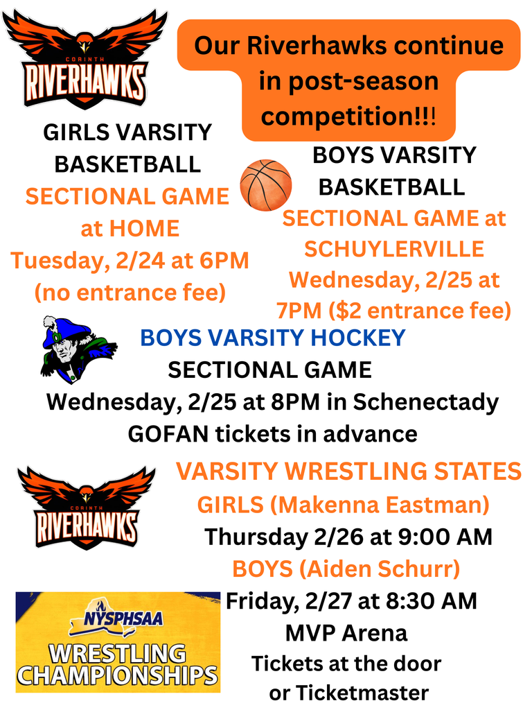 POST SEASON CONTESTS this week for athletics
