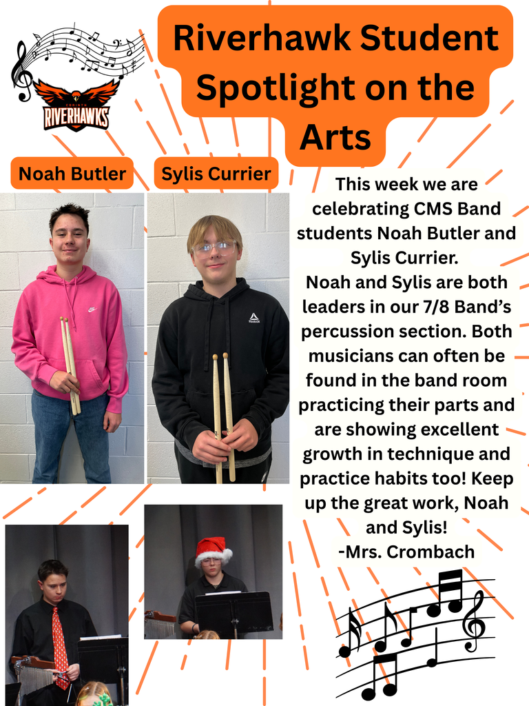 CMS Band members Noah Butler and Sylis Currier