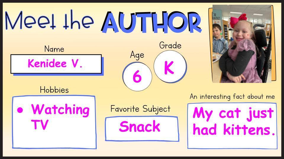 Author of the Week Kenidee