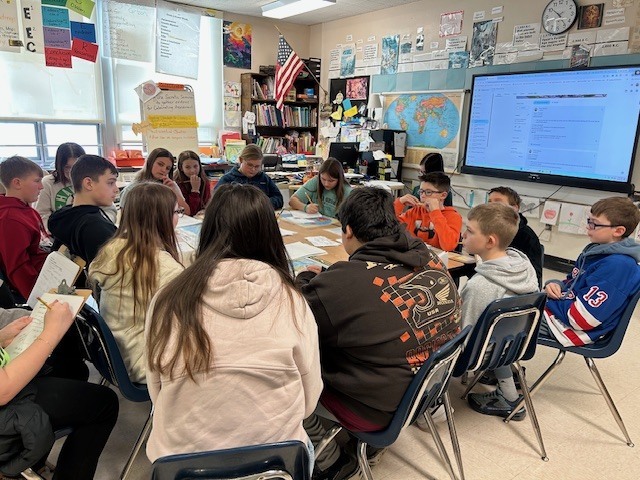 Socratic Seminar in grade 6