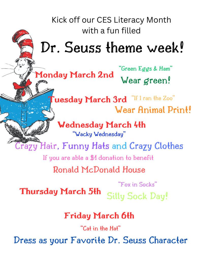 CES Dr. Seuss Spirit Week