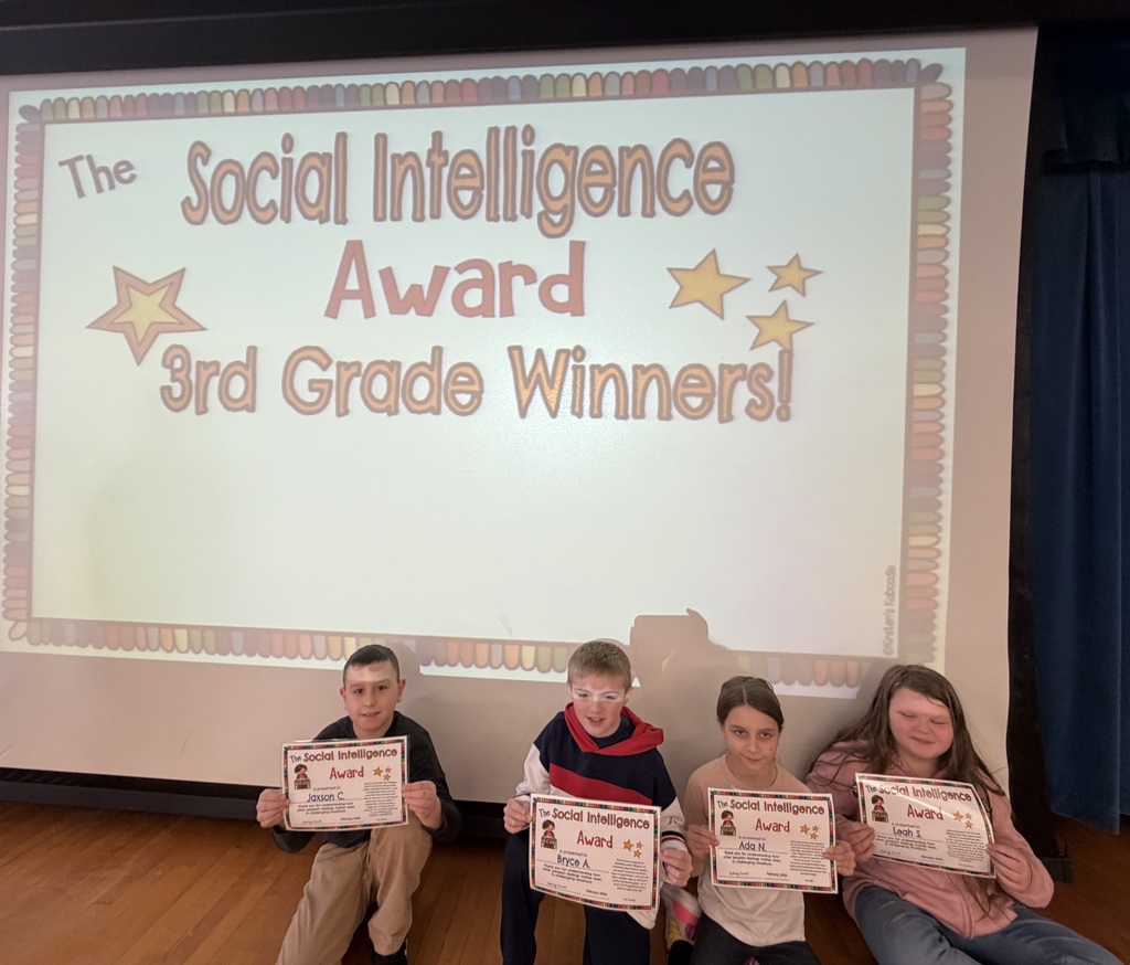 Grade 3 Social Intelligence Award Winners