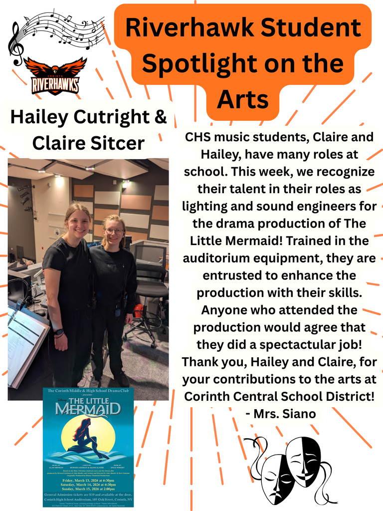 Riverhawk Spotlight on the Arts: Hailey Cutright and Claire Sitcer