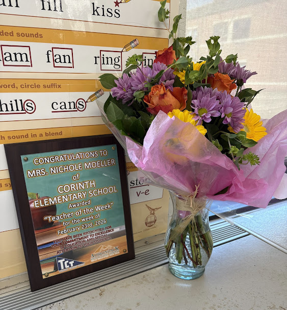 Mrs. Moeller Plaque Teacher of the Week