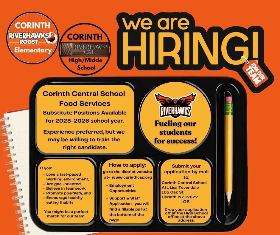 CCSD Food Services Dept. is hiring