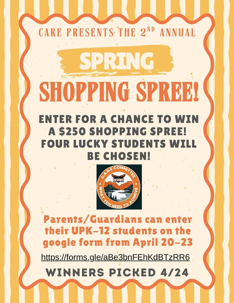 CARE SPRING SHOPPING SPREE