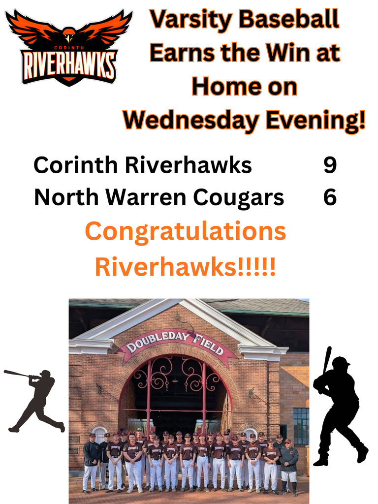 Varsity Baseball Win vs North Warren