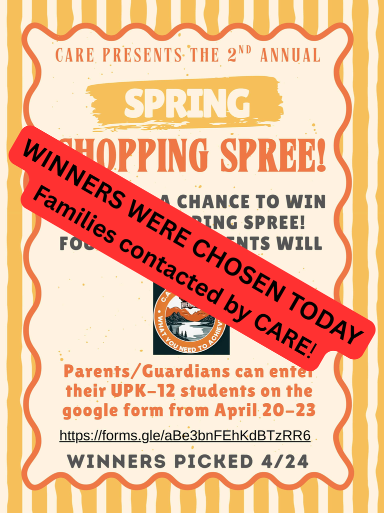 CARE RAFFLE CONCLUDED