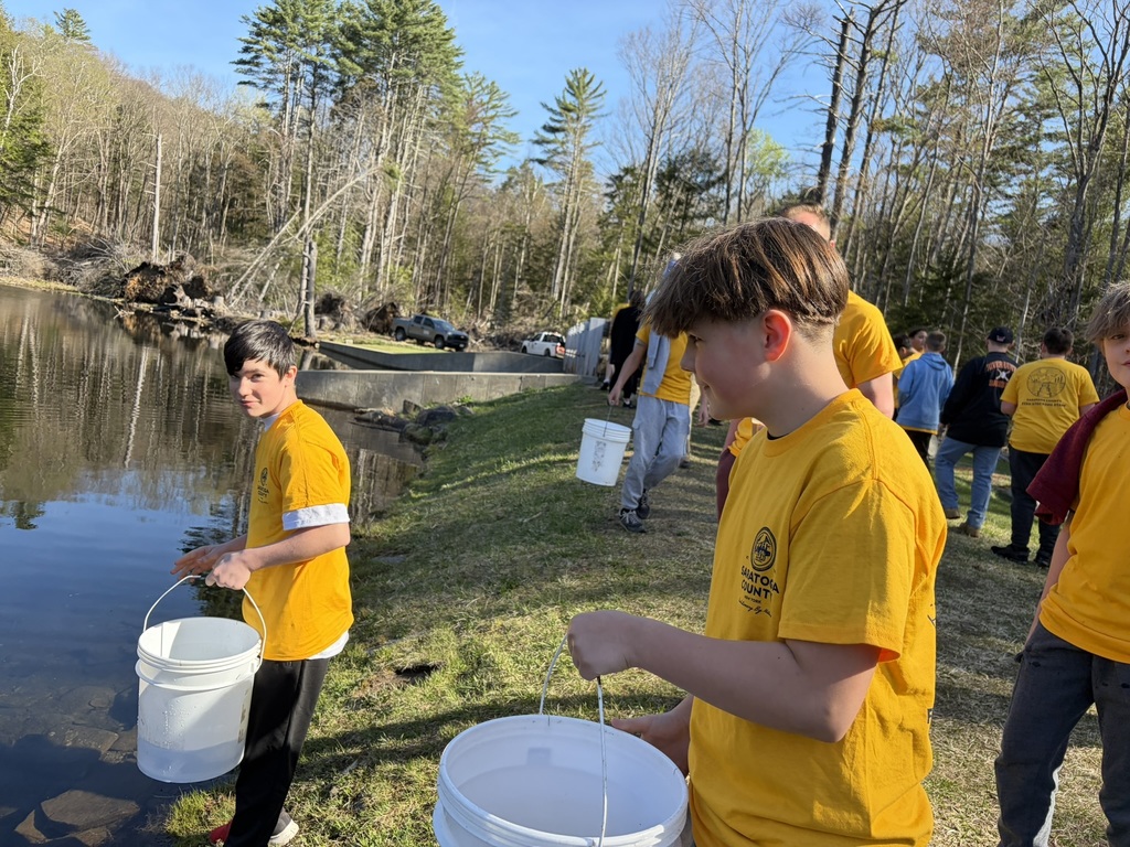 Grade 7 restocking the reservoir
