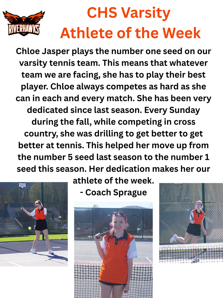 Chloe Jasper Athlete of the Week