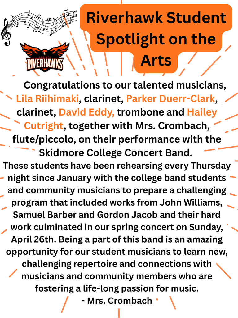 Riverhawk Student Spotlight on the Arts 2