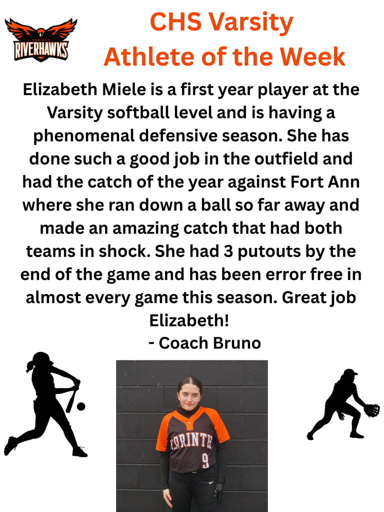 Elizabeth Varsity Athlete of the Week Softball