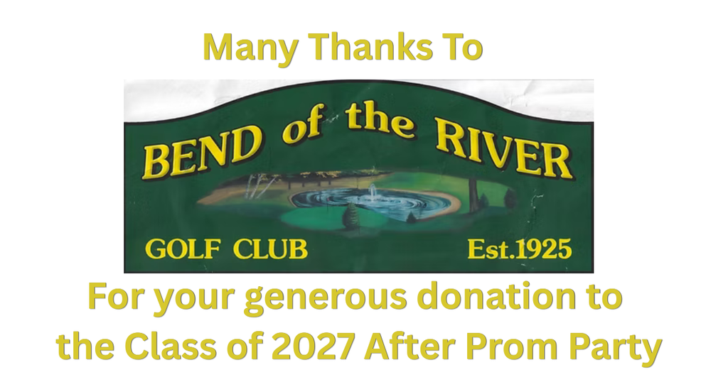 Bend of the River Thank you  POST PROM