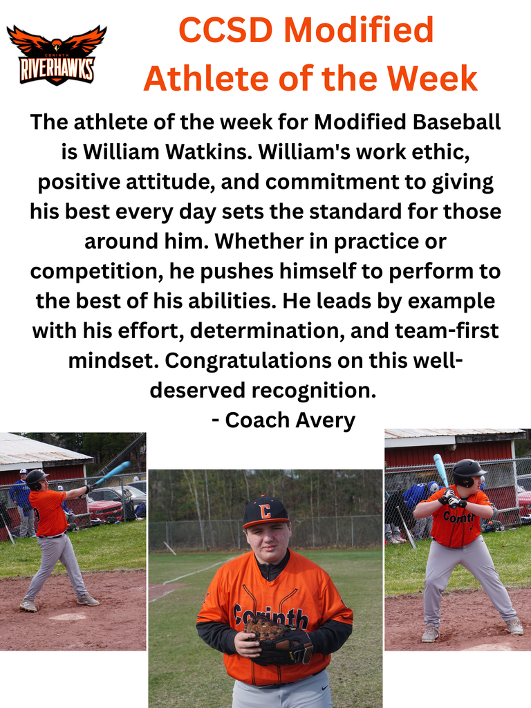 Modified Baseball Athlete of the Week Will Watkins