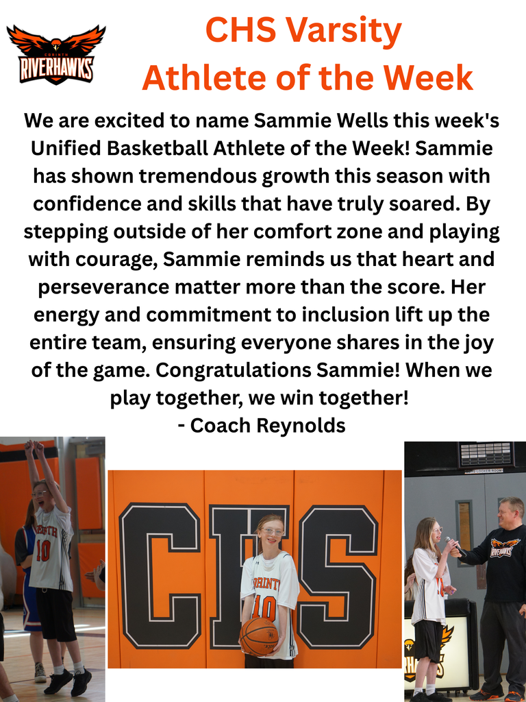 Sammie Wells Athlete of the Week Unified