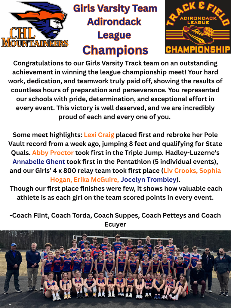 Girls Track Champions
