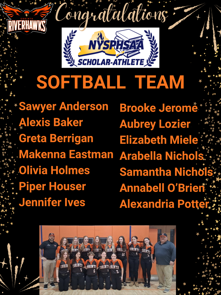 Scholar Athlete Team Softball