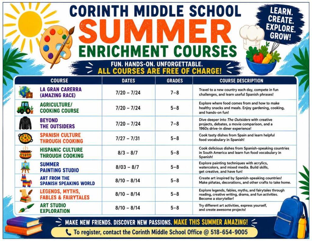 Summer Enrichment at CMS